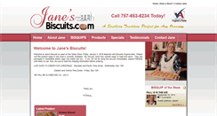 Desktop Screenshot of janesbiscuits.com